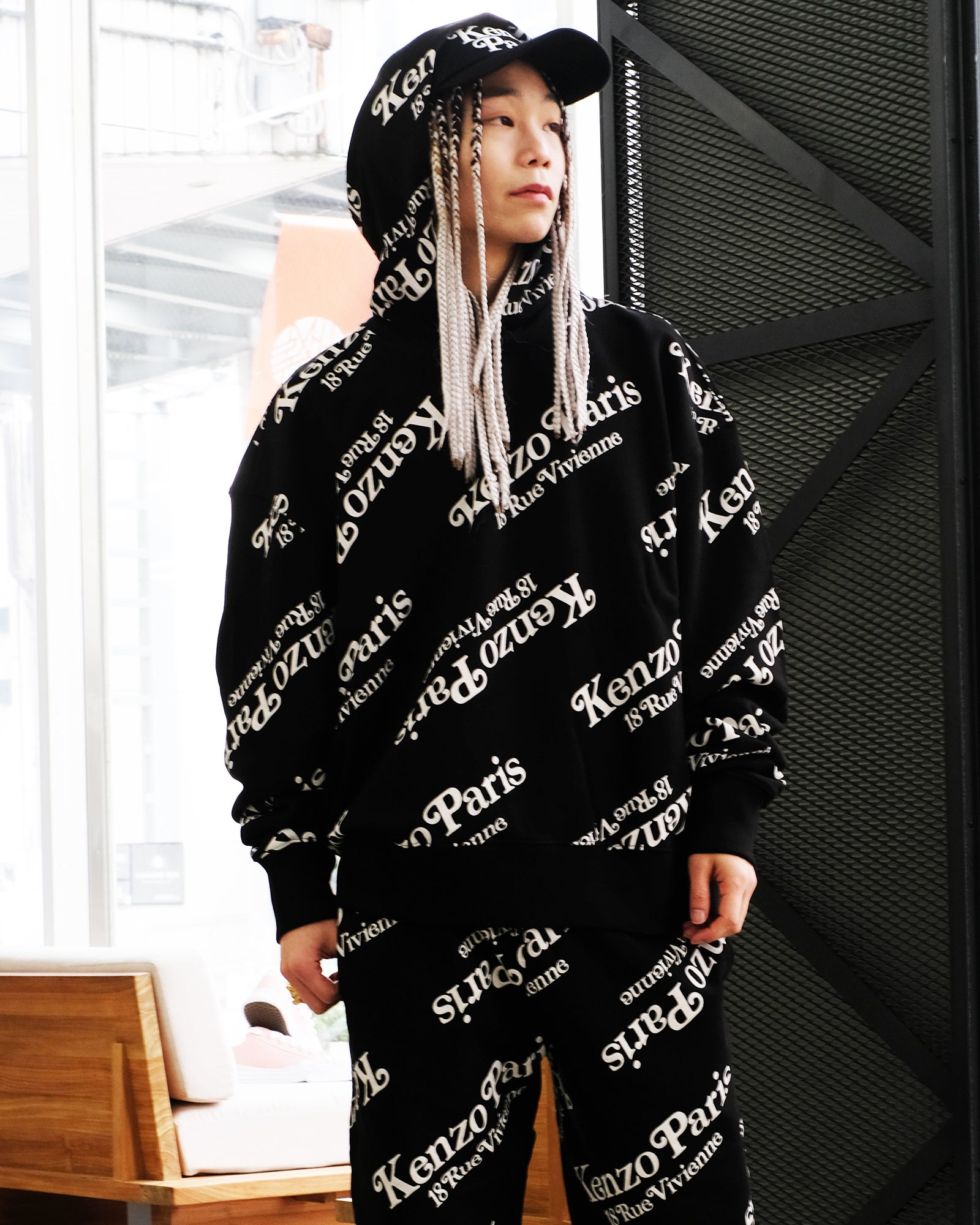 KENZO BY VERDY OVERSIZE HOODIE (プルオーバーパーカー) Black