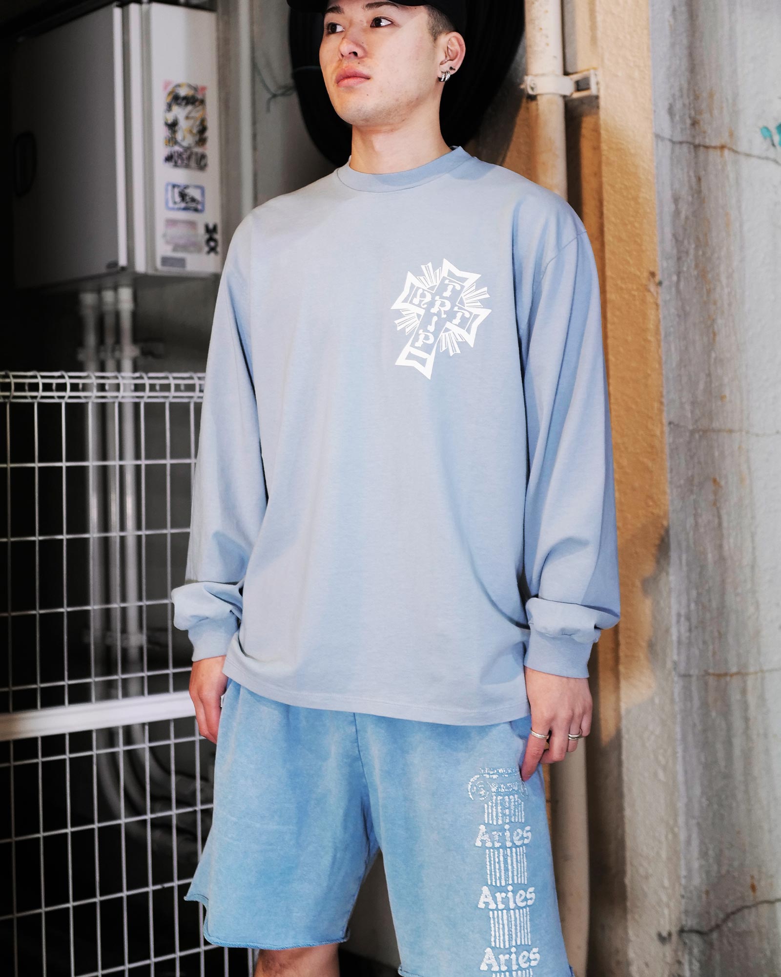 アリーズ/Aged Lords of Art Trip LS Tee/ロンT/Blue – Application