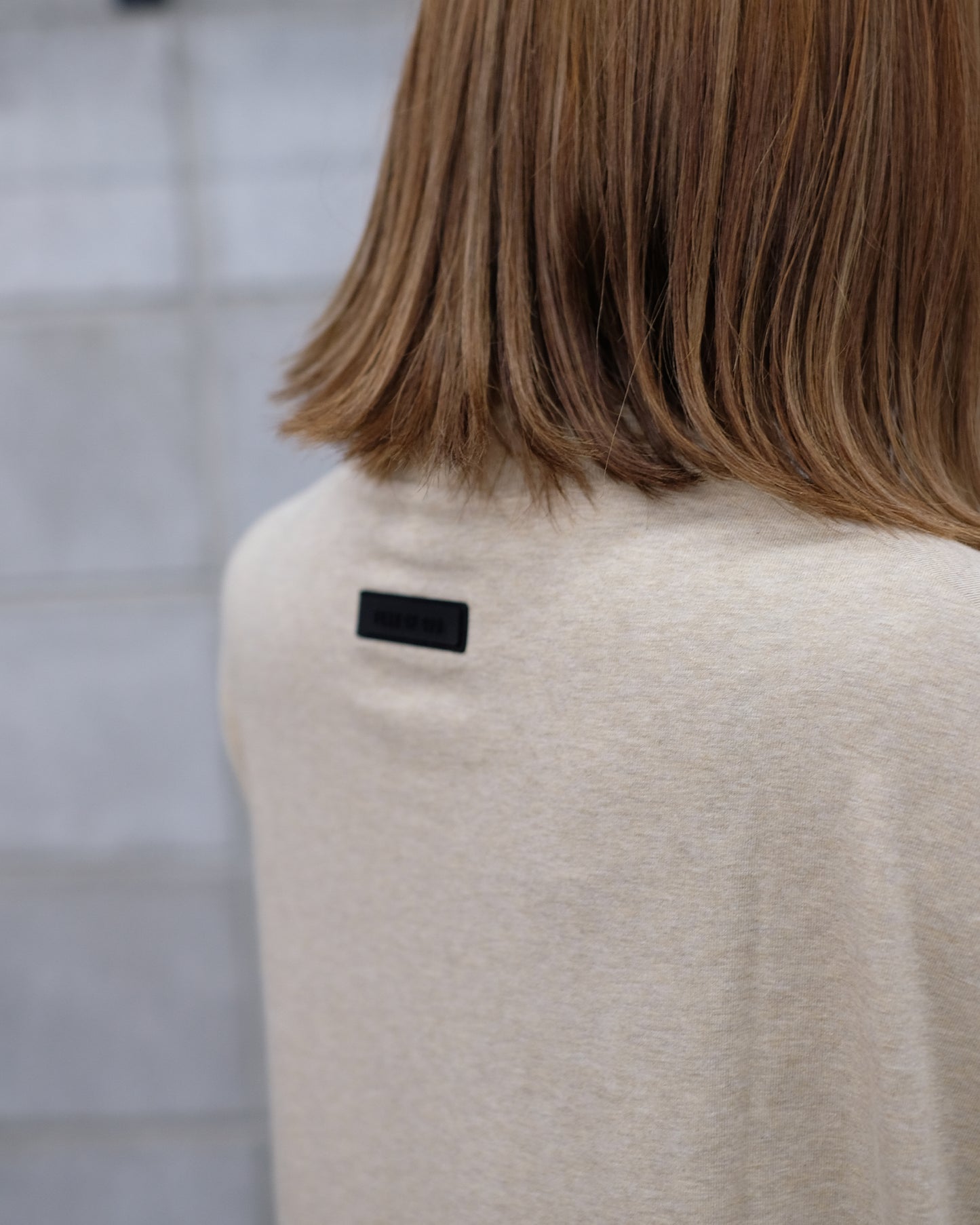 ESSENTIALS LS TEE (ロンT) Gold Heather