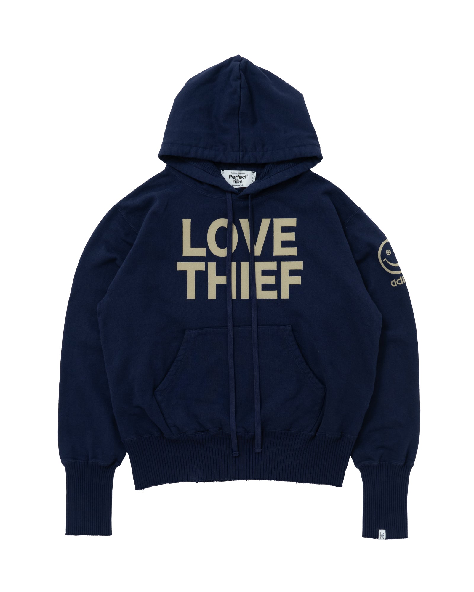 パーフェクトリブス/PR4340110A/(LOVE THIEF) BASIC HOODIE/プルオーバーパーカー/NAVY PURPLE