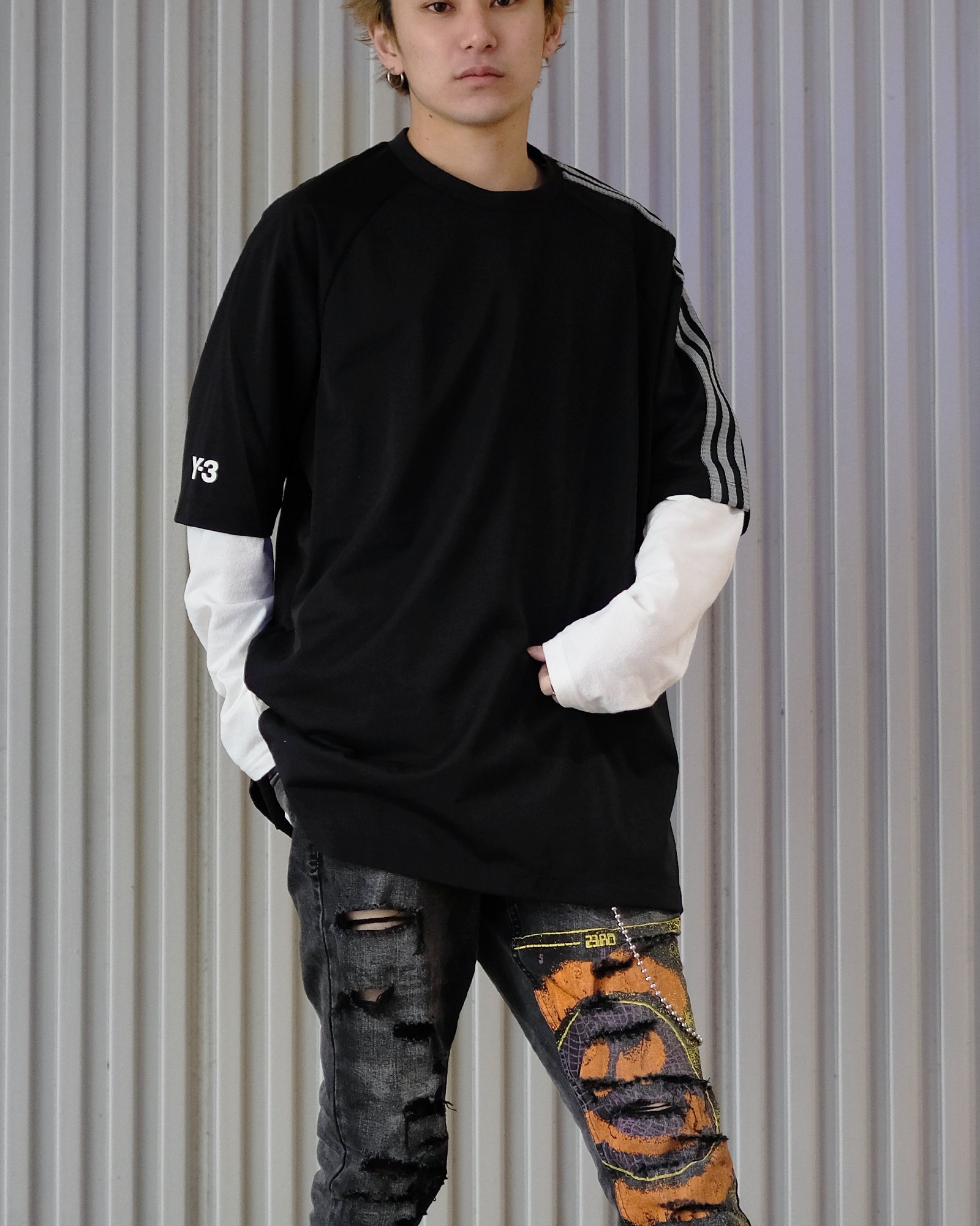 ワイスリー/Y3-S24-0000-187/3S SS TEE/Tシャツ/Black