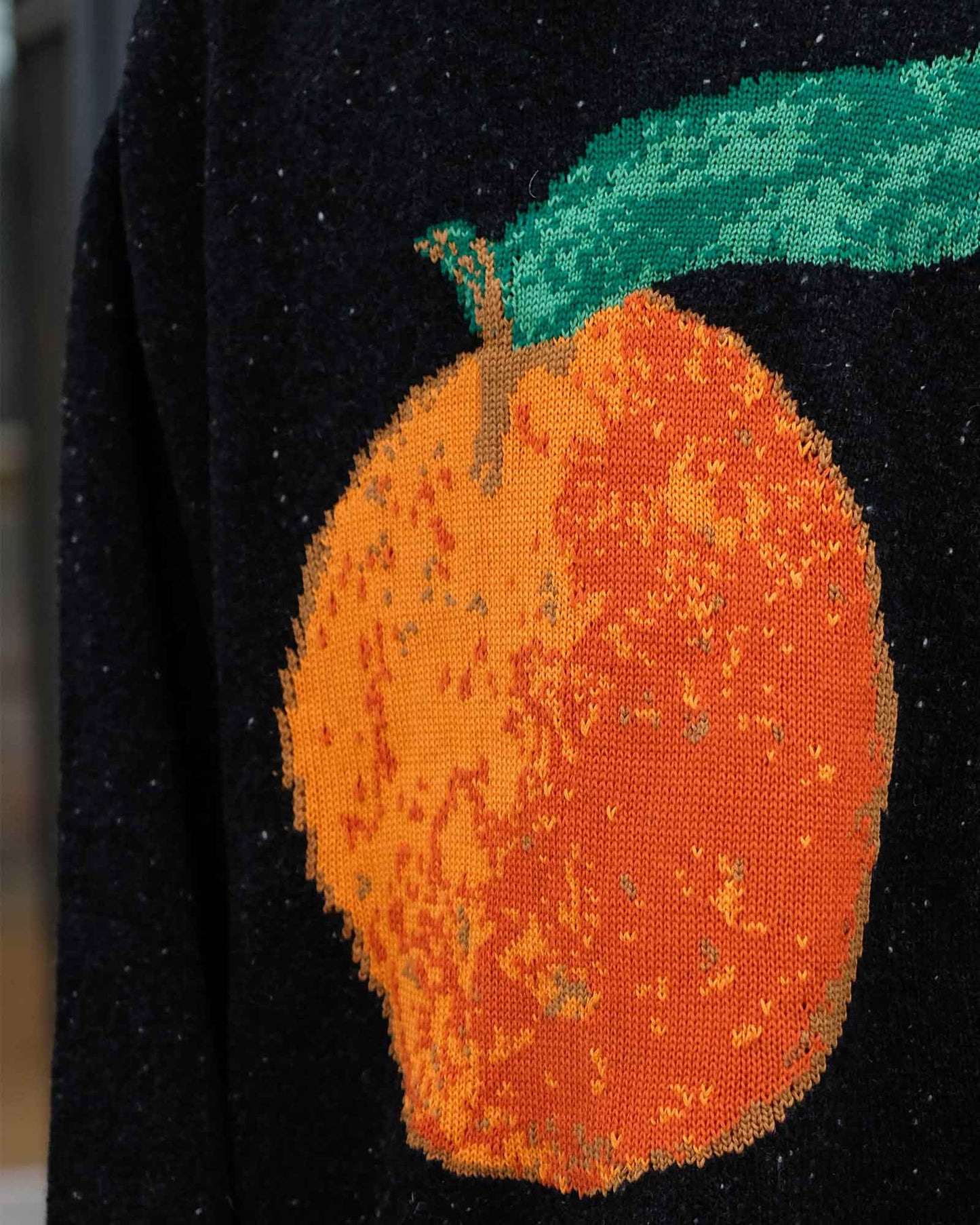 ラスベート/MEN TANGERINE CREWNECK JUMPER KNIT/ニット/Black