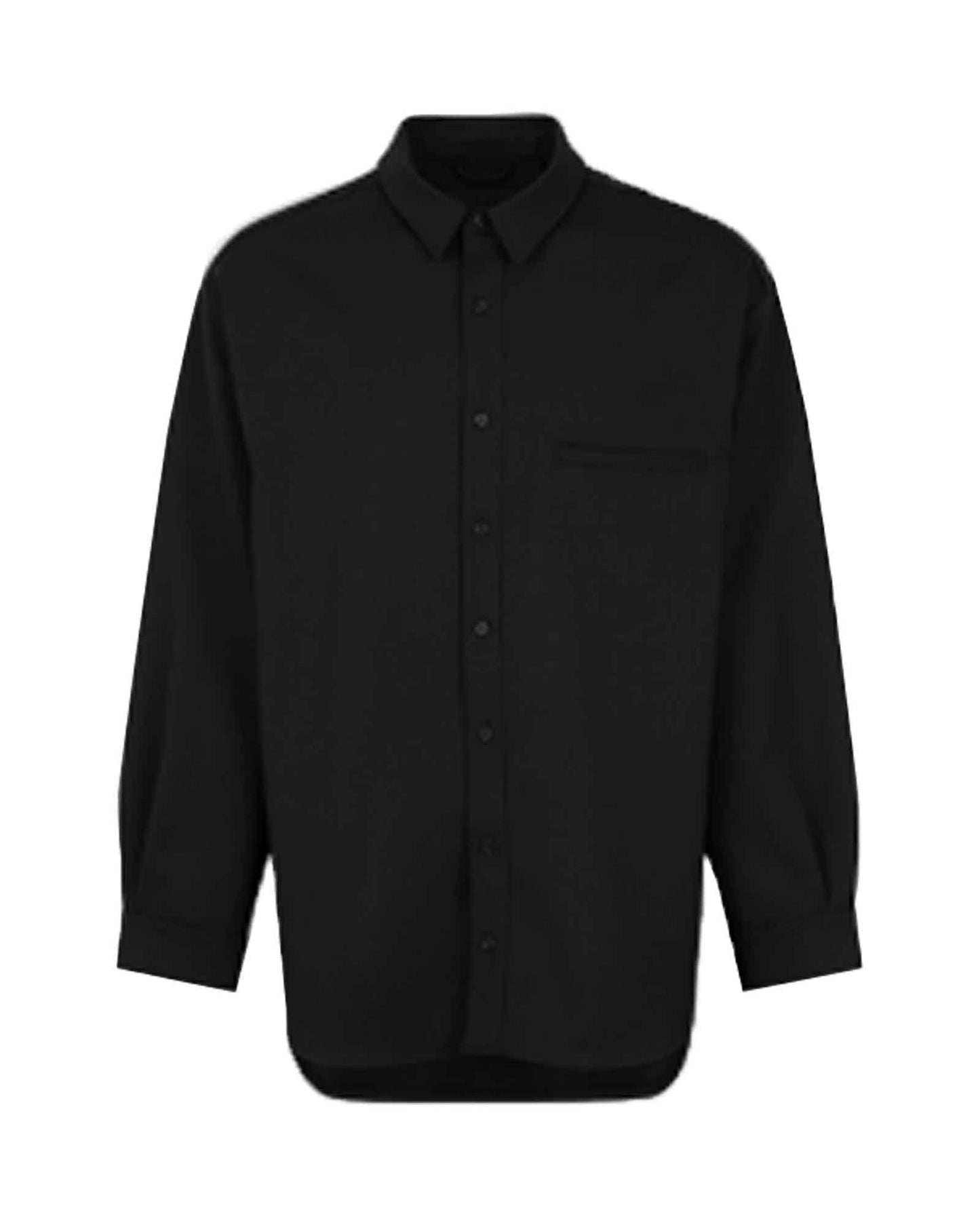 エンタイアスタジオ/GIANT WOOL SHIRT/ES2597BL/シャツ/BLACK