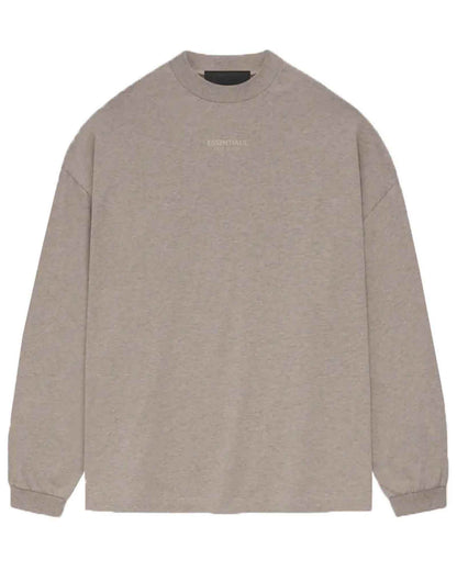 ESSENTIALS LS TEE/125BT232014F/Long T-shirt/CORE HEATHER