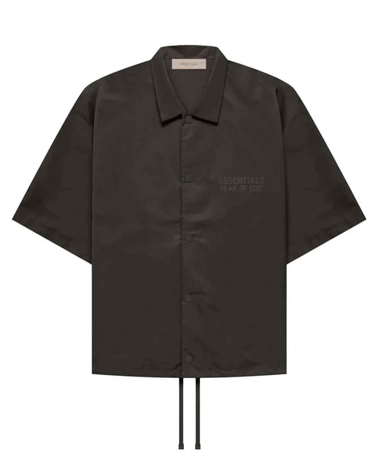 エッセンシャルズ/SS NYLON SHIRT/186SU224005F/ナイロンシャツ/OFF BLACK