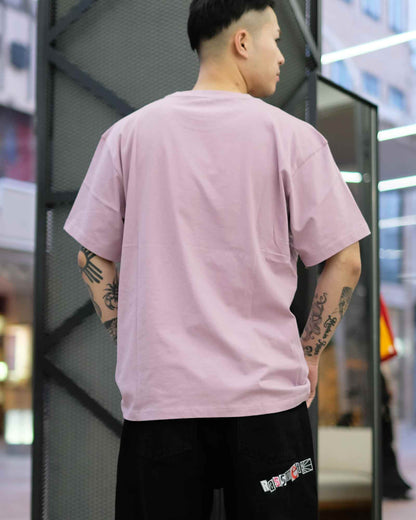 ラスベート/MEN BIG LOGO TEE SHIRT KNIT/Tシャツ/Pink