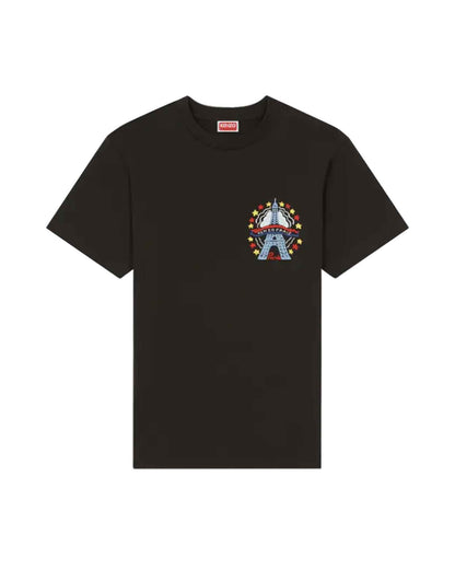 ケンゾー/DRAWN VARSITY SLIM T-SHIRT/Tシャツ/Black