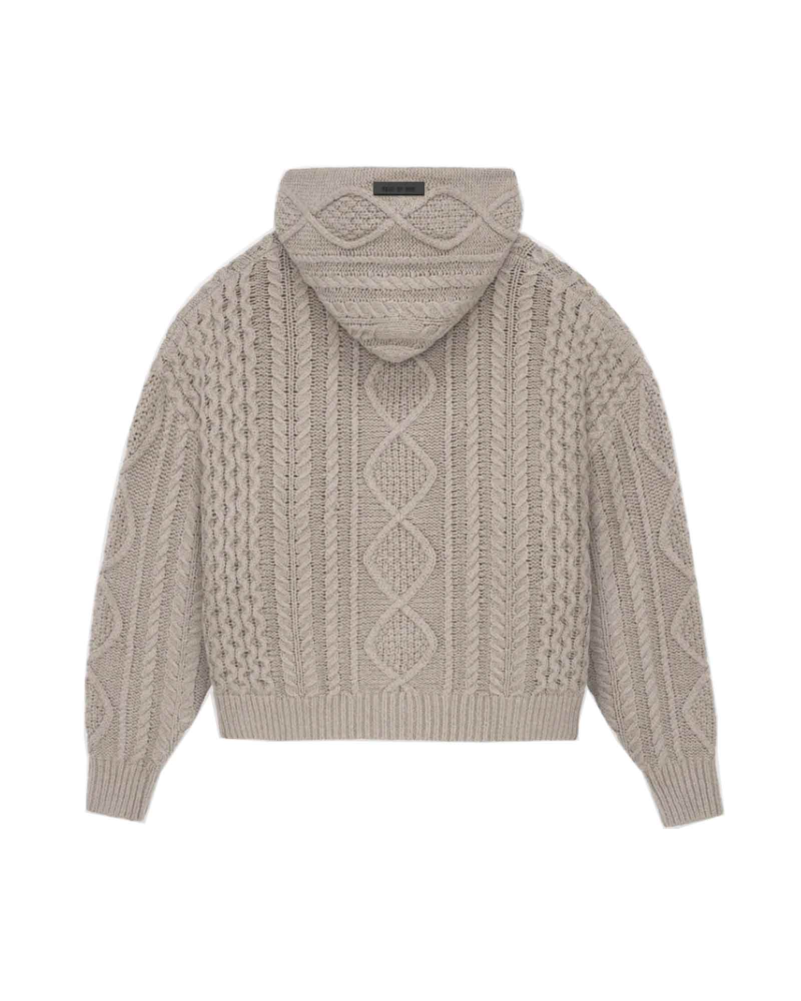 CABLE KNIT HOODIE Core Heather