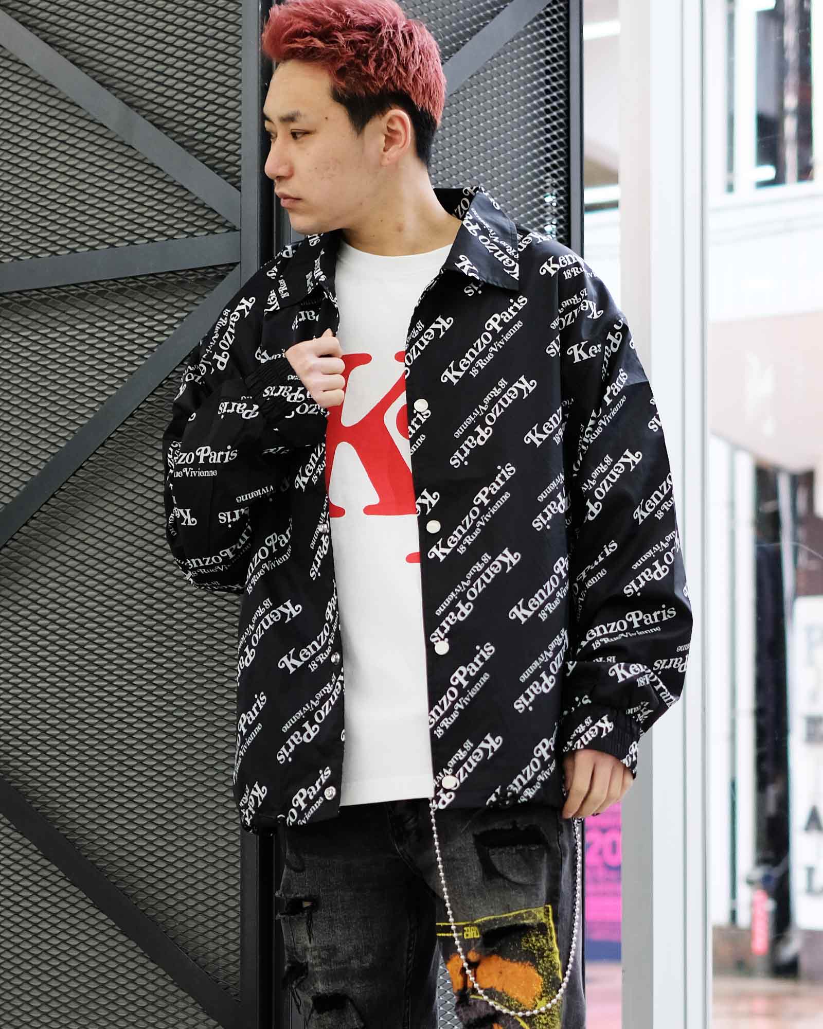 ケンゾー/KENZO BY VERDY WINDBREAKER/プルオーバーパーカー/Black