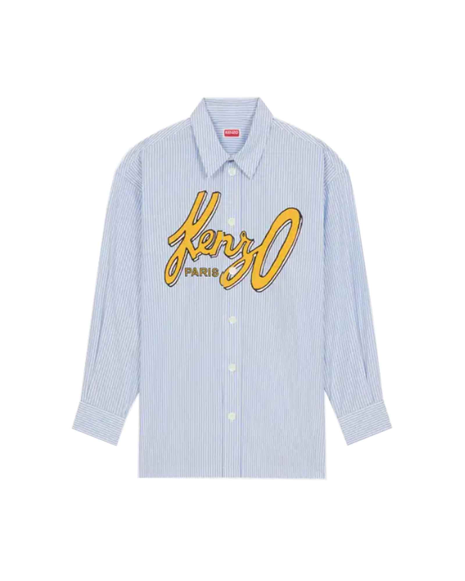 ケンゾー/KENZO ARCHIVE LOGO OV SHIRT/シャツ/Sky Blue