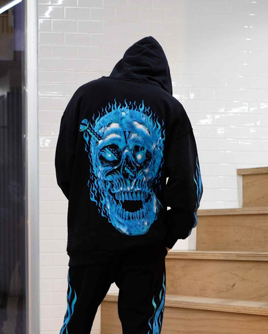 GLACIER ZIP UP HOODIE（拉链连帽衫）黑色