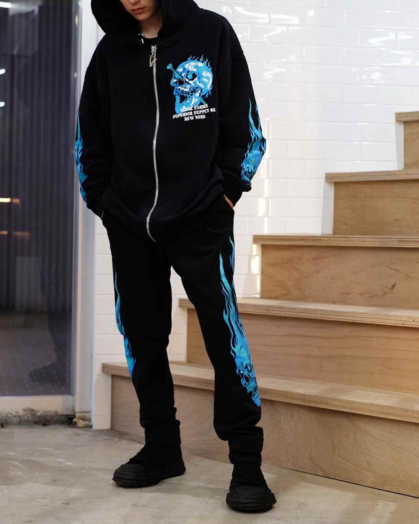 V-Lone/GLACIER SWEATPANTS/Sweatpants/Black