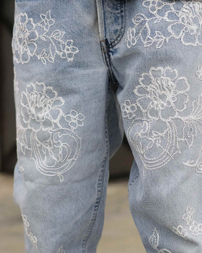 イノセンス/FLORAL DENIM PANTS （全面刺繍）/デニムパンツ/Denim