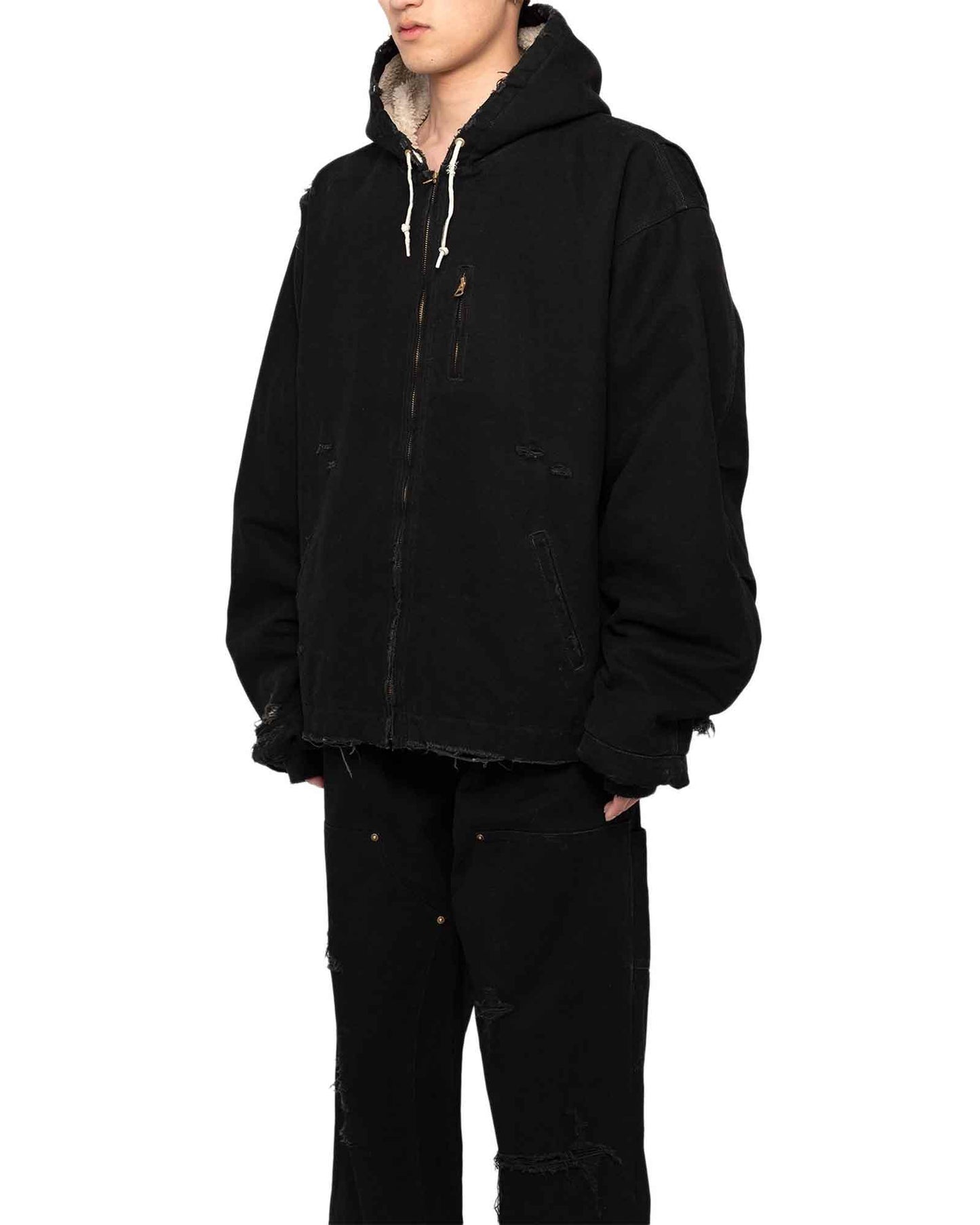 カミヤ/BORO DUCK BLOUSON/G13BL024/ボロ ダックブルゾン/BLACK