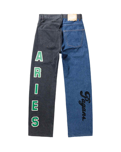 アリーズ/AR30303/VARSITY BATTEN JEANS/デニムパンツ/MULTI