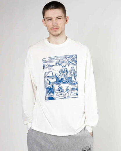 アリーズ/ALIEN WOODCUT LS TEE /ロングTシャツ/ Off White