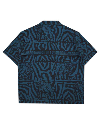 ディーヴァステイツ/Printed Souvenir Shirt - CARVE/シャツ/Blue