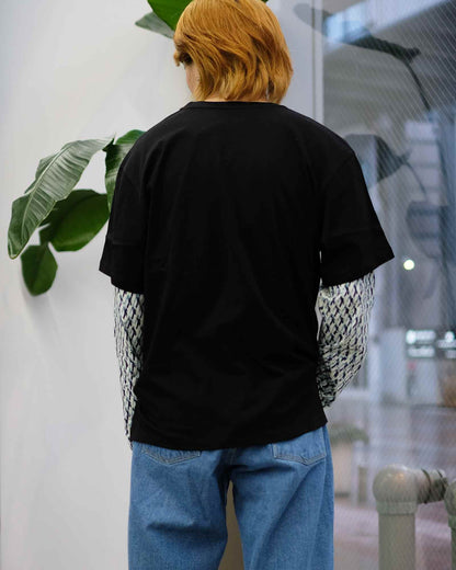 ラスベート/MEN MESH CAMO LONG SLEEVE TEE SHIRT/ロンT/Print