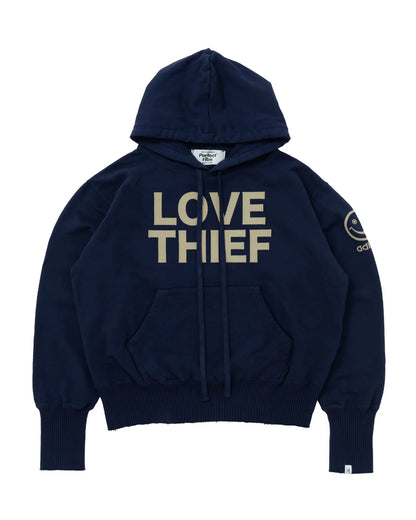 パーフェクトリブス/PR4340110A/(LOVE THIEF) BASIC HOODIE/プルオーバーパーカー/NAVY PURPLE