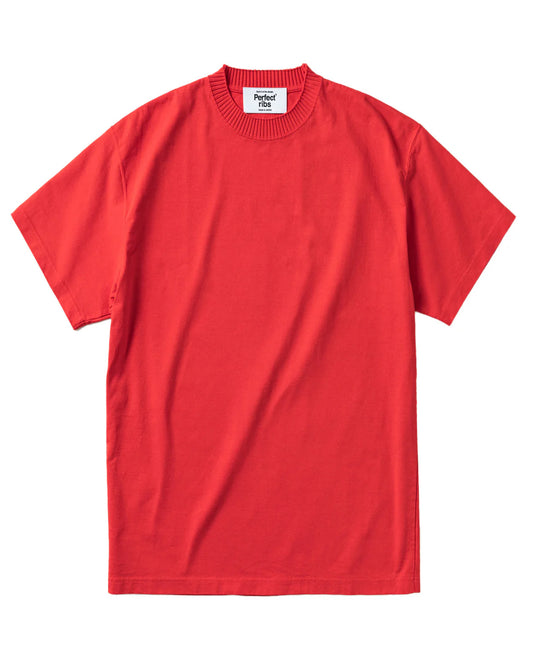 パーフェクトリブズ/Basic Short Sleeve T Shirt/Tシャツ/Red