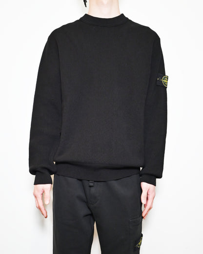 ストーンアイランド/CREW NECK/K1S155100054S00D8 - V0029/クルーネックニット/BLACK