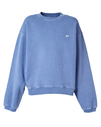 イーアールエル/UNISEX ERL SCRIPT CREWNECK KNIT/ERL10T027/クルーネック/Blue