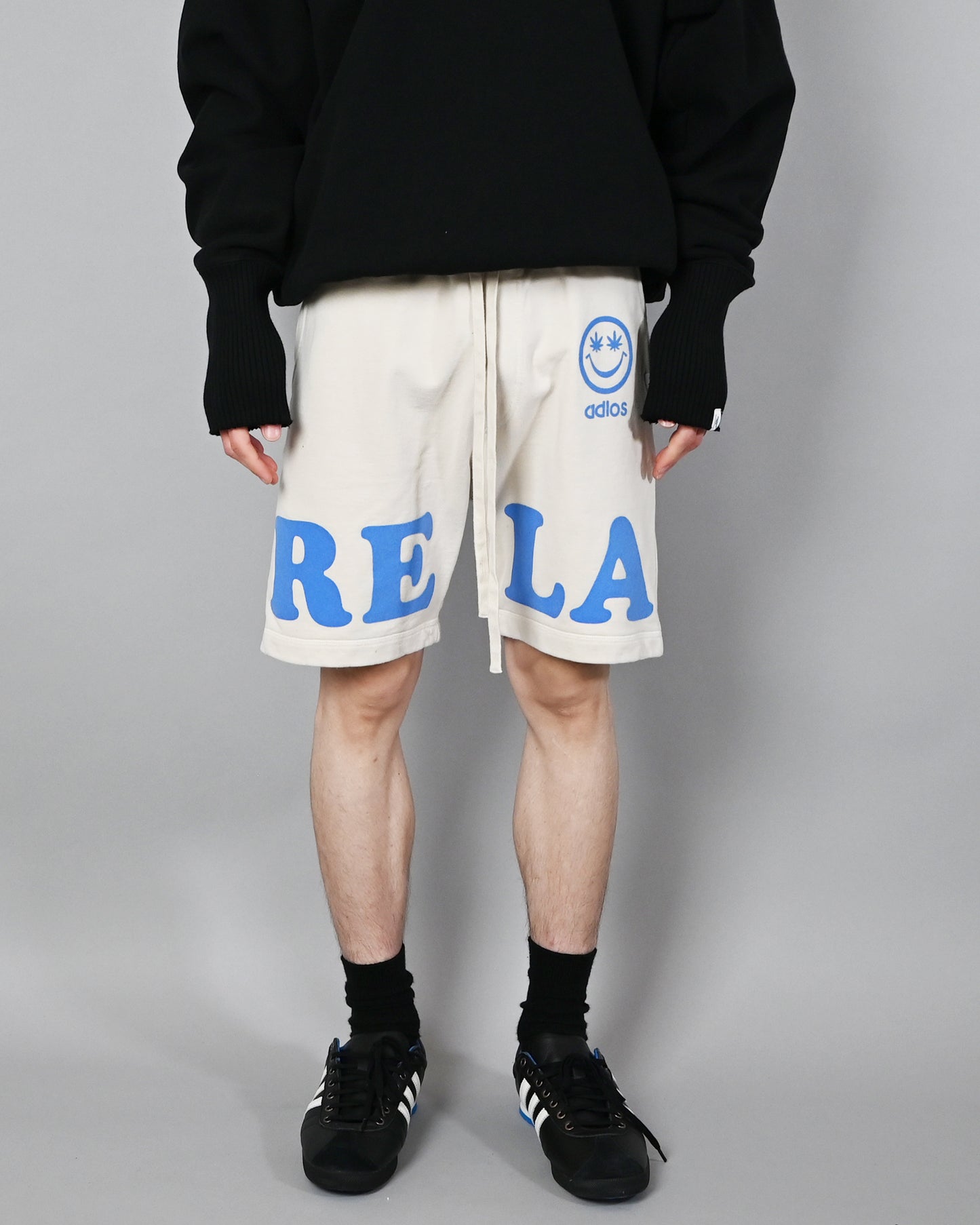 (RELAX) Basic Sweat Short Pants / Ivory