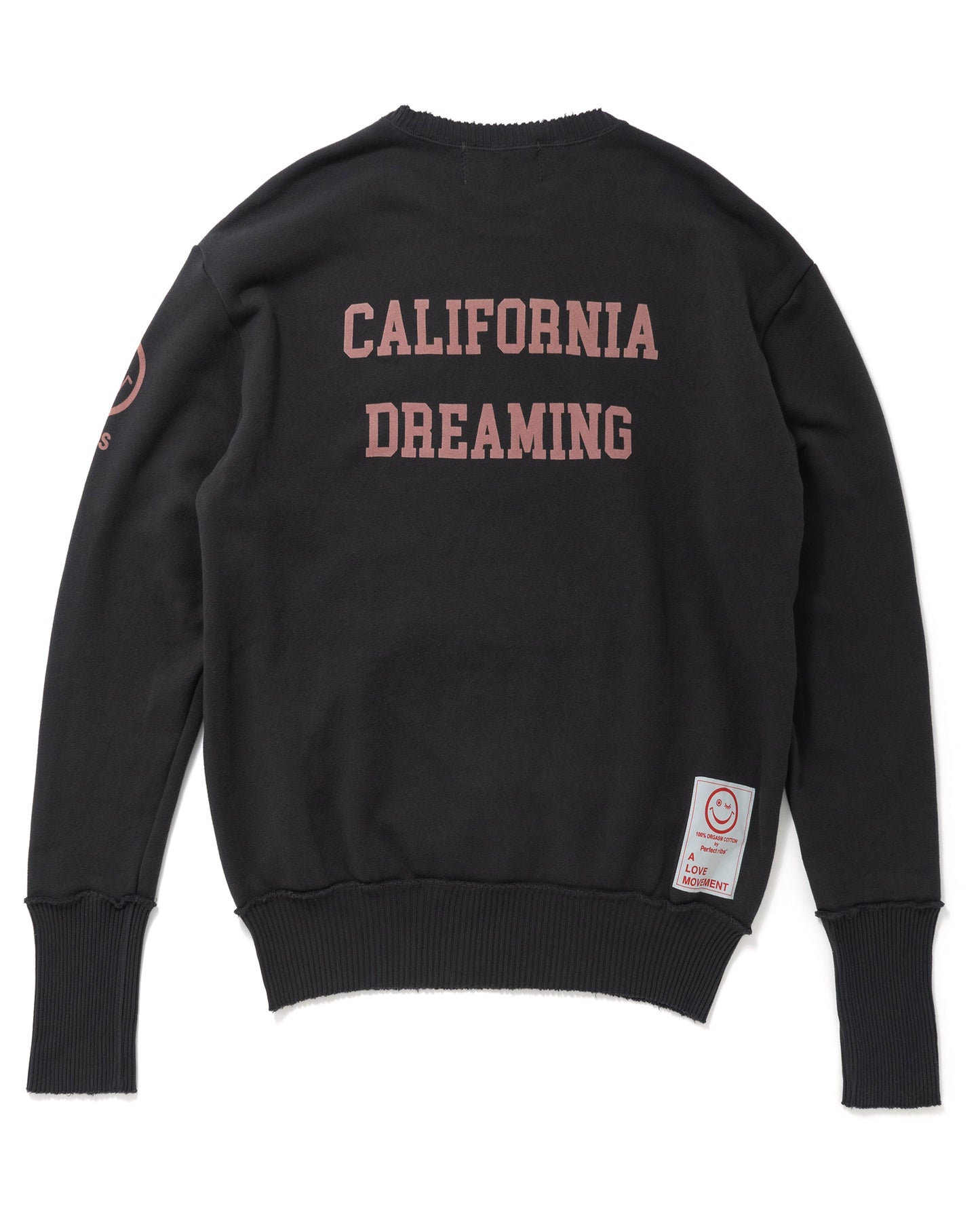 (MALIBU)Pocket Crew Neck Sweat Shirts / Vintage Black