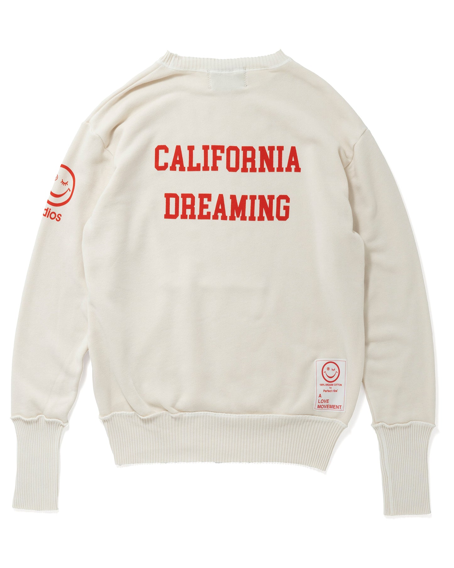 (MALIBU)Pocket Crew Neck Sweat Shirts / White