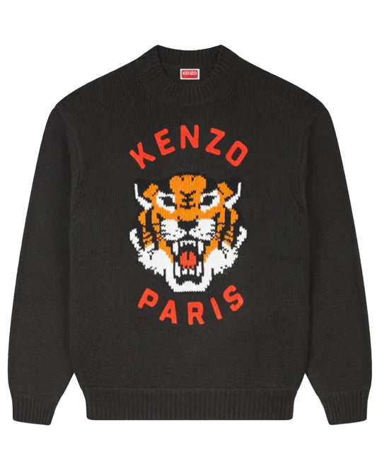 ケンゾー/FE68PU4773LH/RWS LUCKY TIGER JUMPER/ニット/BLACK