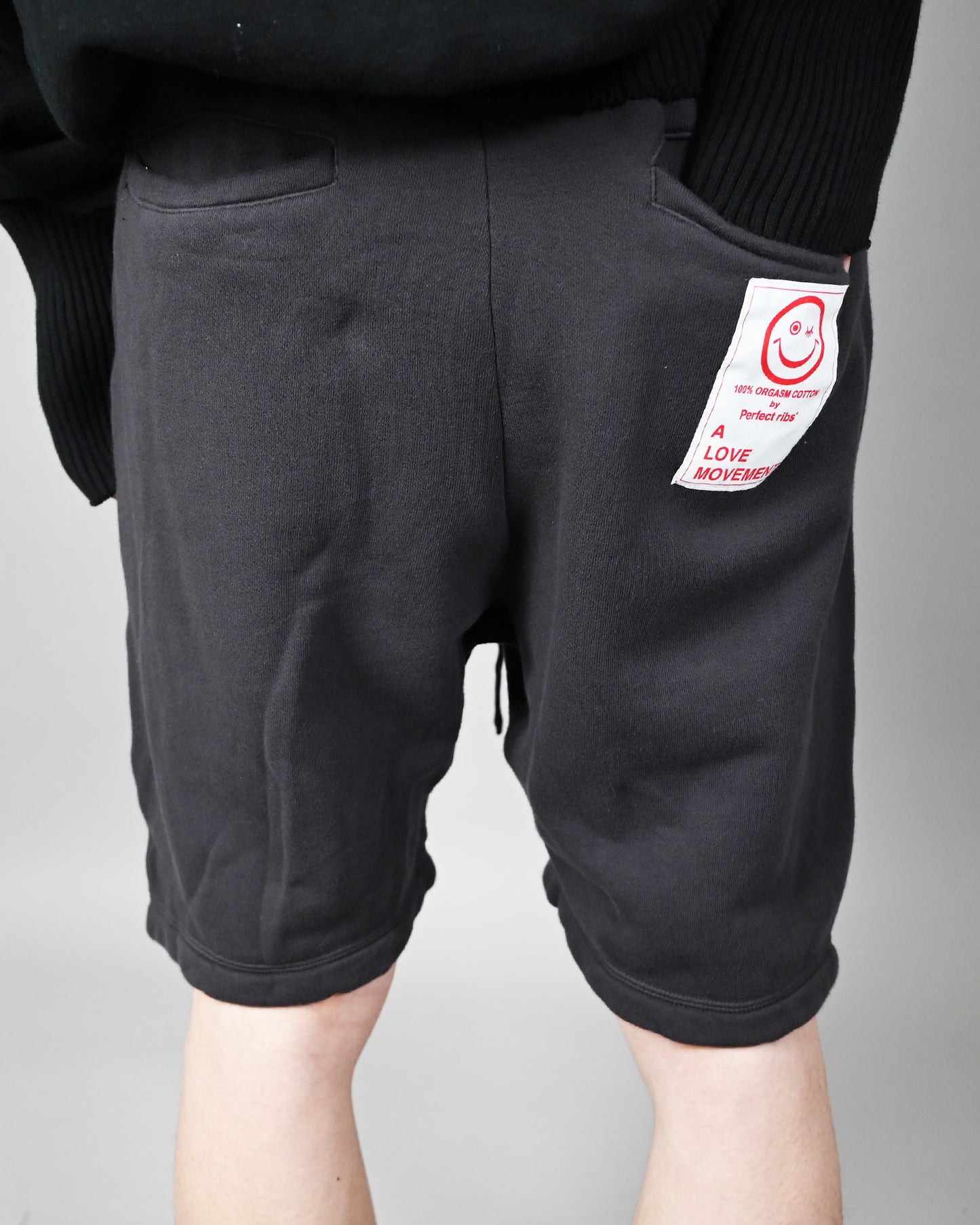 (ONE LOVE)Sweat Short Pants /Vintage Black