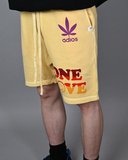 (ONE LOVE)Sweat Short Pants /Vintage Yellow