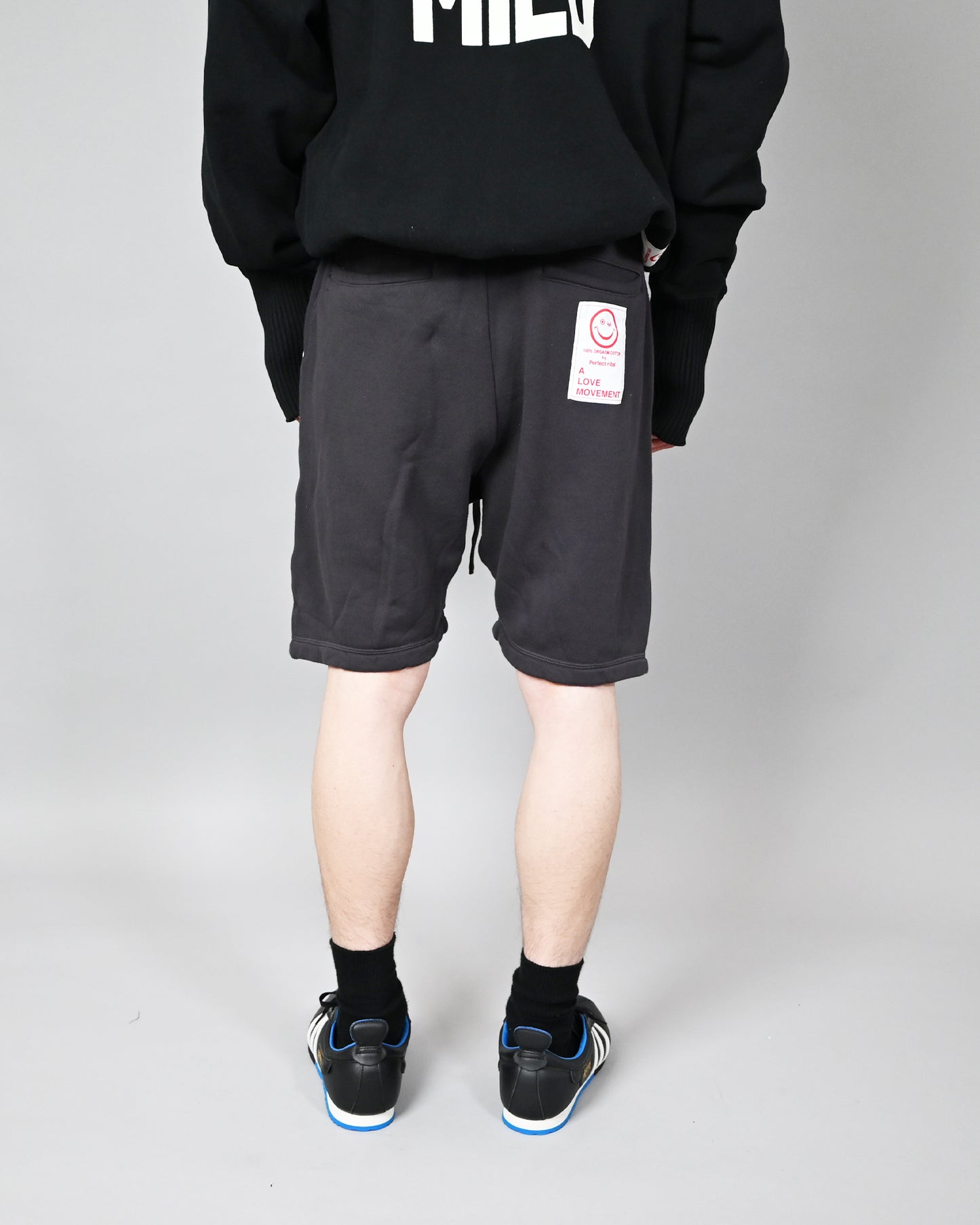 (ONE LOVE)Sweat Short Pants /Vintage Black