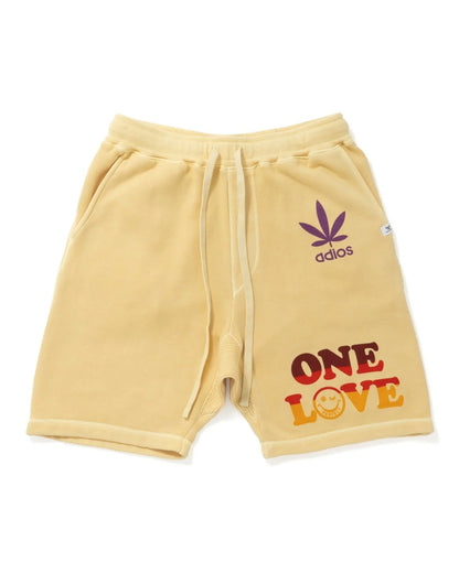 (ONE LOVE)Sweat Short Pants /Vintage Yellow