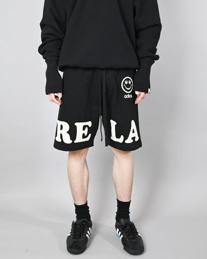 (RELAX) Basic Sweat Short Pants / BLACK