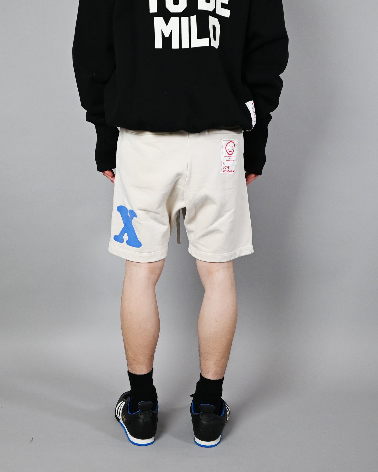 (RELAX) Basic Sweat Short Pants / Ivory