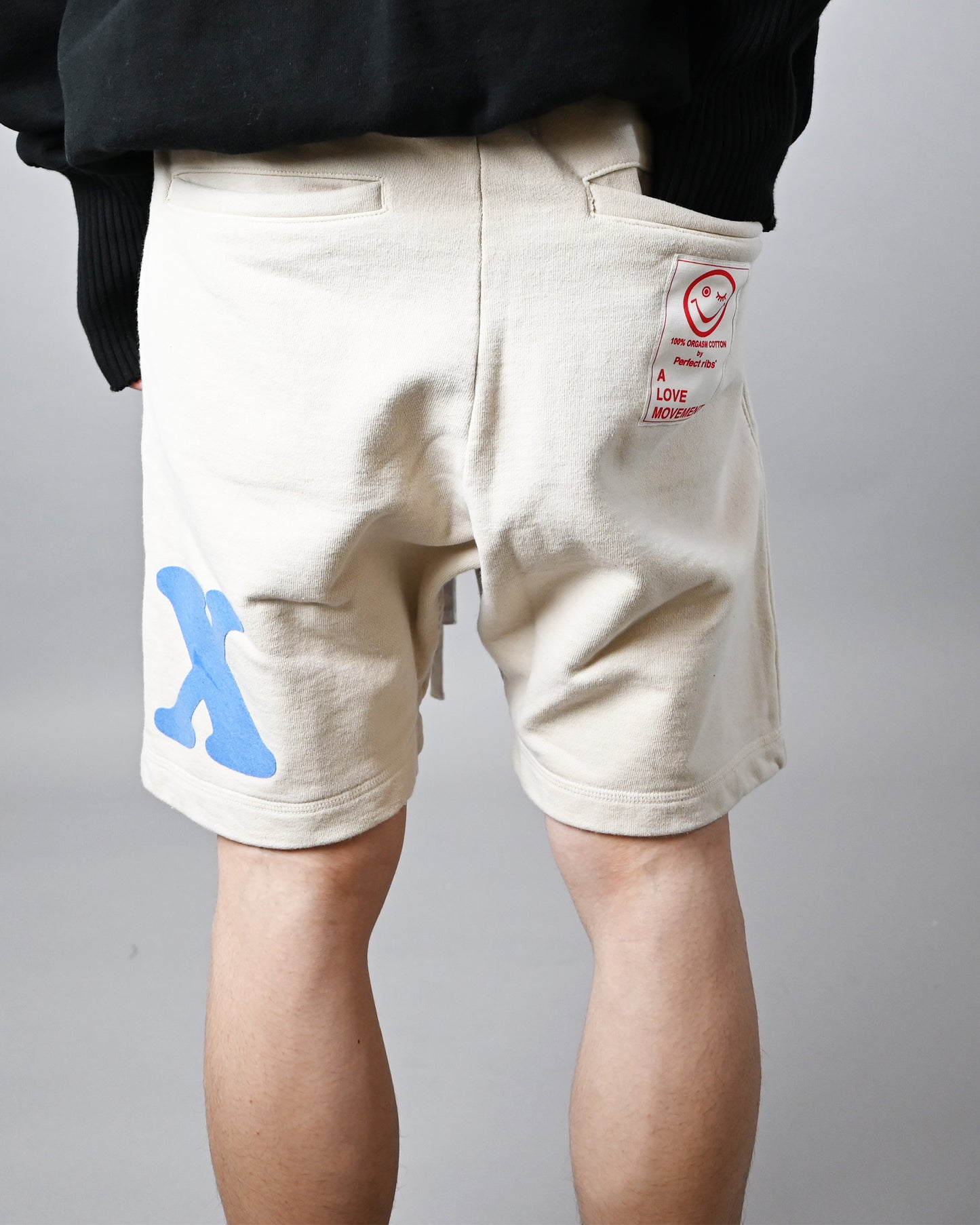 (RELAX) Basic Sweat Short Pants / Ivory