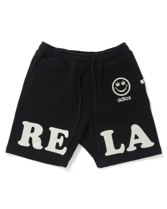 (RELAX) Basic Sweat Short Pants / BLACK