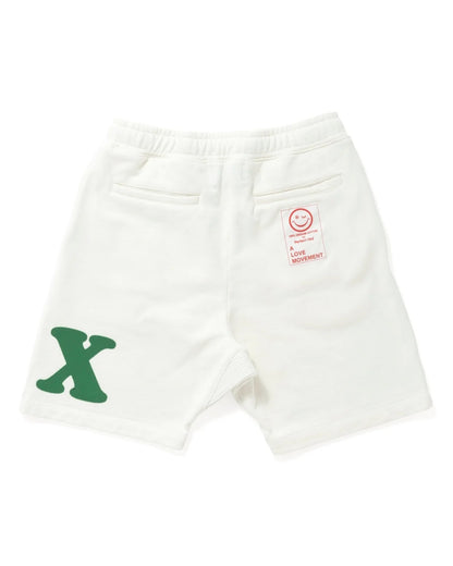 (RELAX) Basic Sweat Short Pants / WHITE