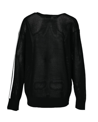 ワイスリー/Y3-S25-0000-224/U GFX KNIT CREW/クルーネックニット/BLACK