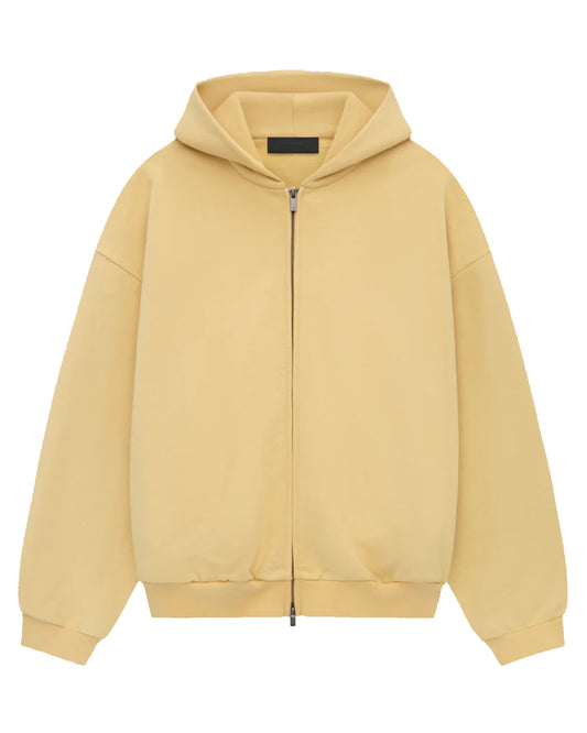 エッセンシャルズ/HEAVY FLEECE FULLZIP HOODIE/192BT246243F/ジップアップパーカー/AMBER