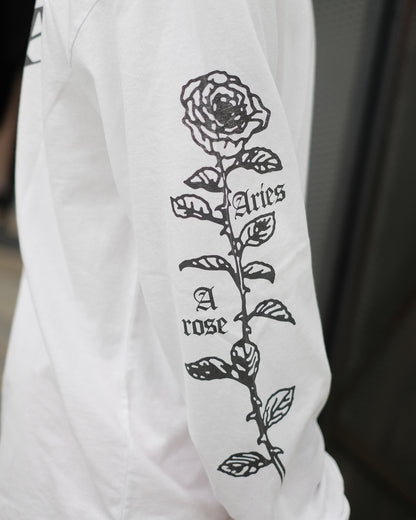 アリーズ/Aries Arose LS Tee /ロングTシャツ/ White