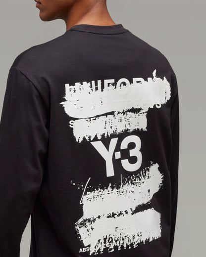 ワイスリー/Y3-S25-0000-235/U GFX LS TEE/ロンT/BLACK