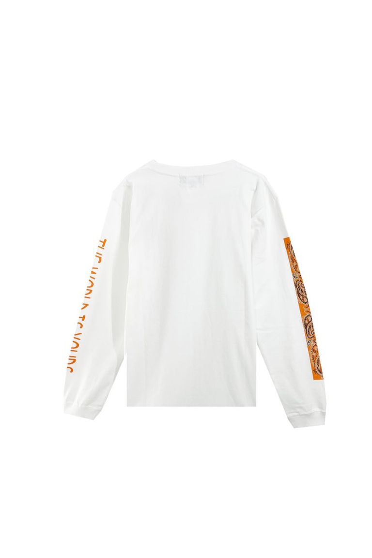 ザ ワールド イズ ユアーズ/Limited-Long Sleeve T-Shirt /ロングスリーブTシャツ/ WHhite×Orange