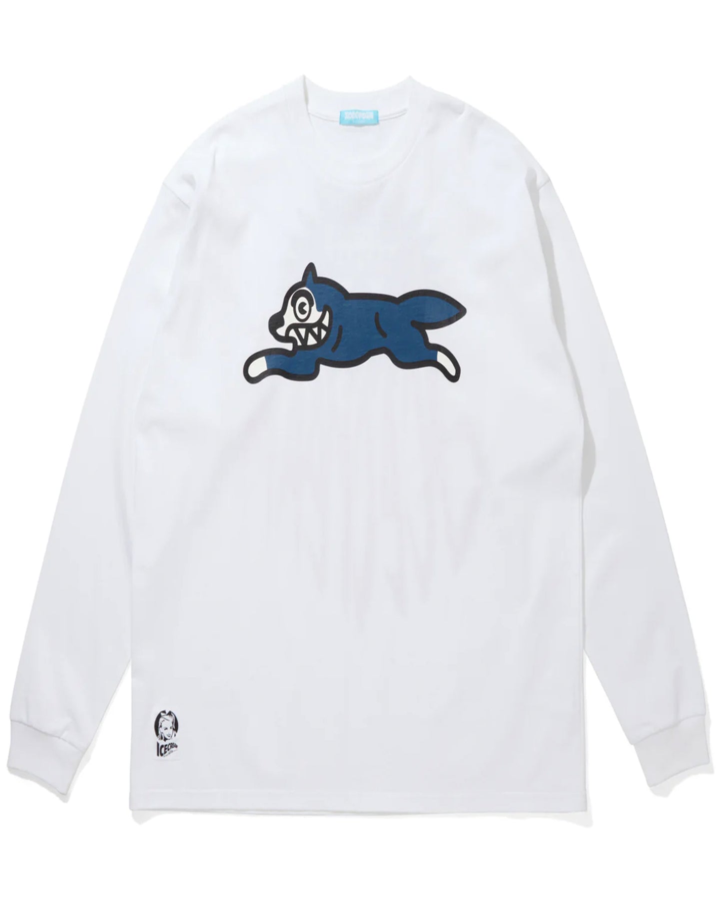 アイスクリーム/ICEJP243T014/COTTON LS T-SHIRT RUNNING DOG/ロンT/WHITE