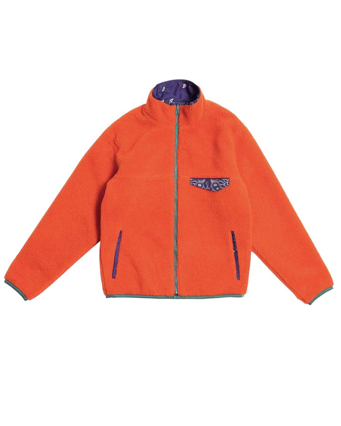 ザ ワールド イズ ユアーズ/PAISLEY FLEECE JACKET /フリースジャケット/Orange