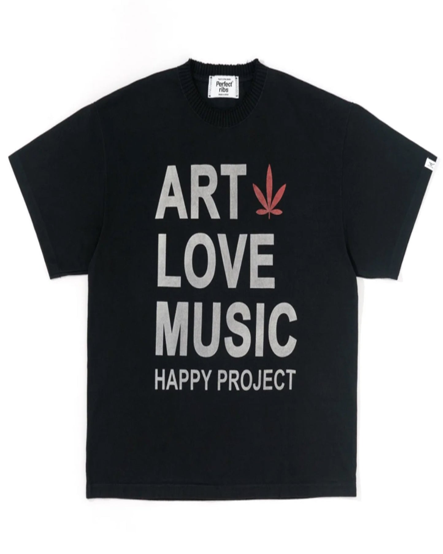 パーフェクトリブス/(ART LOVE MUSIC)Basic Short Sleeve T Shirts/Tシャツ/Black