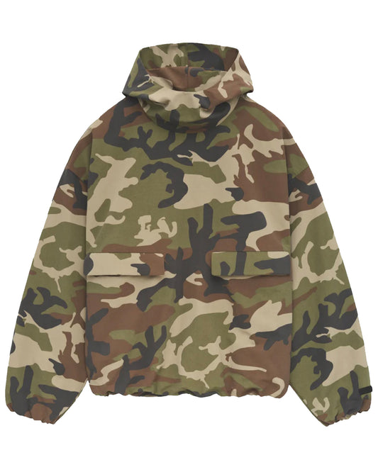 エッセンシャルズ/MILITARY NYLON HOODED ANORAK/202BT244788F/プルオーバーパーカー/CAMO