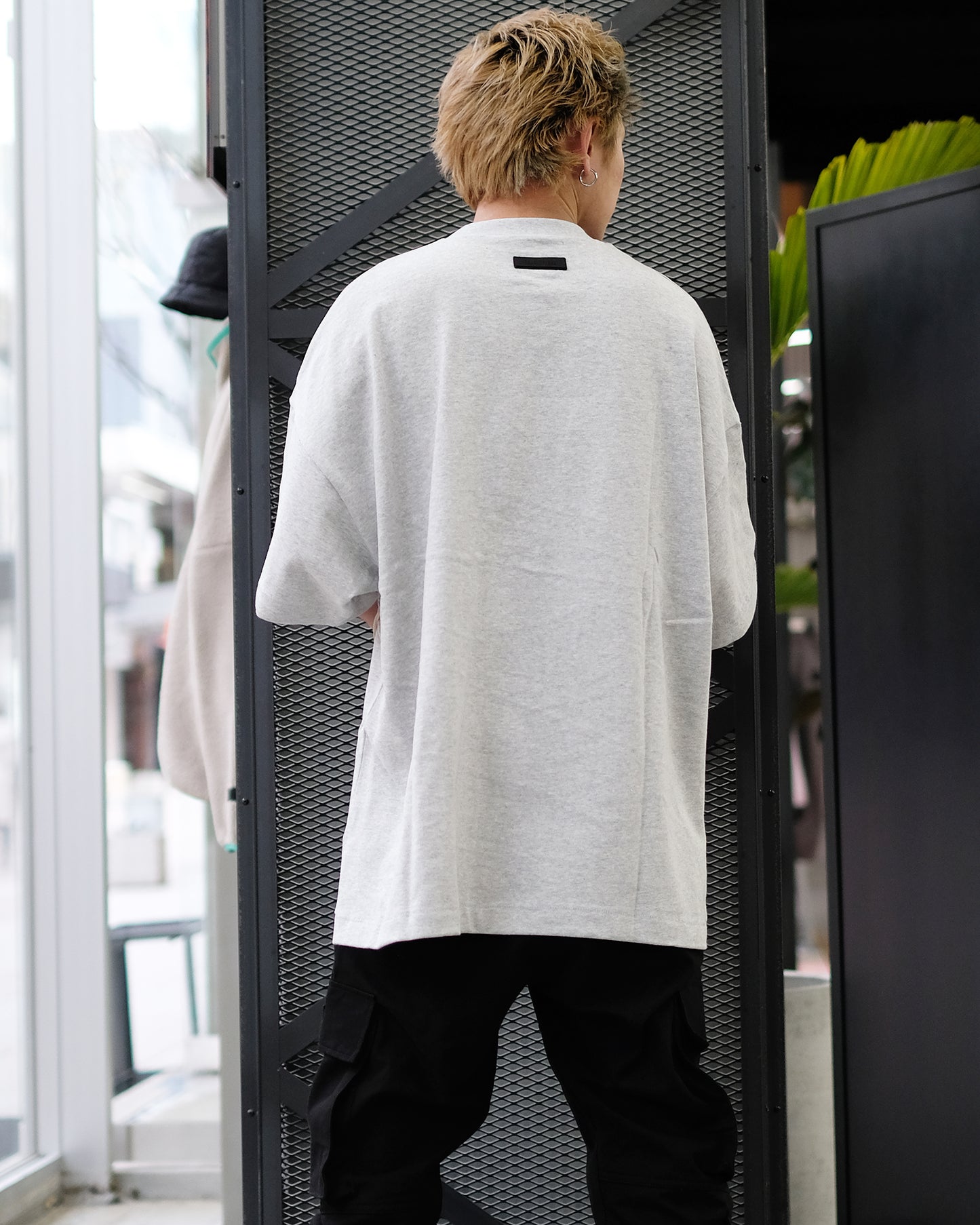 エッセンシャルズ/CREWNECK T-SHIRT/125SP242006F/Tシャツ/LIGHT HEATHER GREY