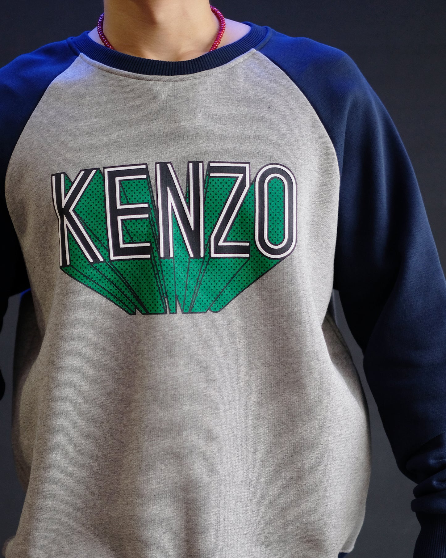 ケンゾー/KENZO 3D RAGLAN SWEATSHIRT/スウェット/PearlGrey